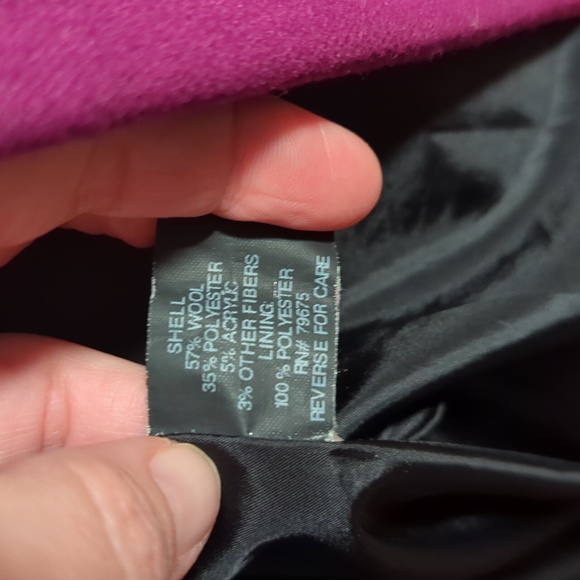 Anne Klein Double Breasted Wool Peacoat - Picture 6 of 9